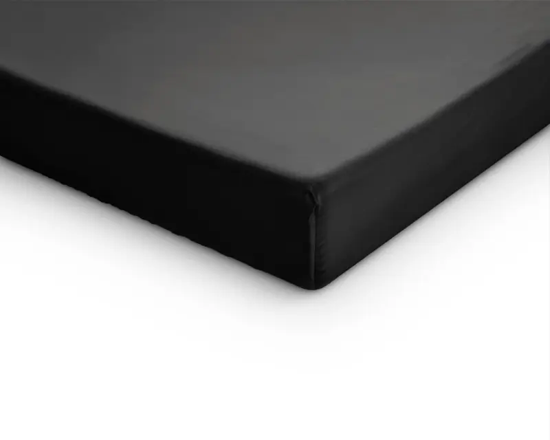 Primaviera Deluxe Topper Satijn Hoeslaken Zwart 140 x 200 cm - Afbeelding 4