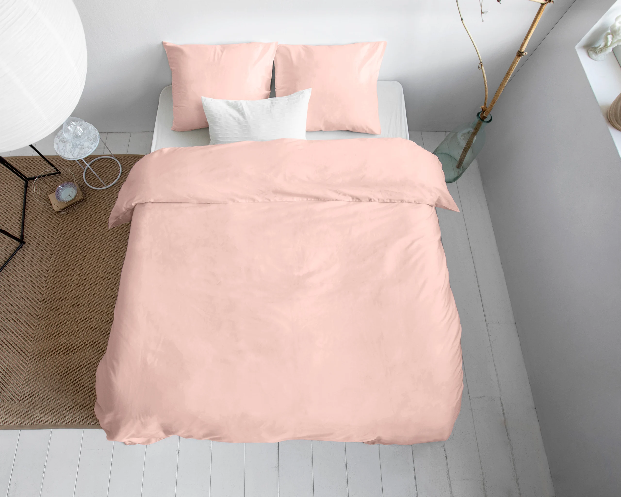 Primaviera Deluxe Uni Satijn Dekbedovertrek Roze 140 x 200/220 cm - Afbeelding 2