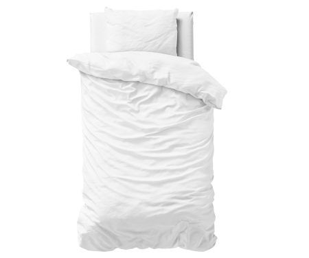Primaviera Deluxe Uni Satijn Dekbedovertrek Wit 140 x 200/220 cm