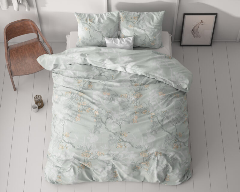 Sleeptime Blossom Blauw 200 x 220 cm - Afbeelding 21