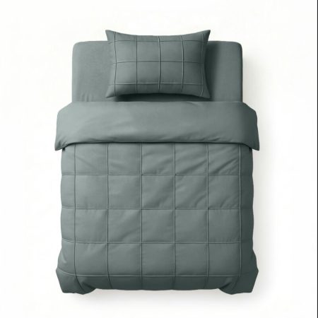 Sleeptime Check Pintuck Groen 140 x 200/220 cm
