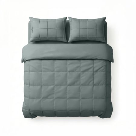 Sleeptime Check Pintuck Groen 200 x 200/220 cm