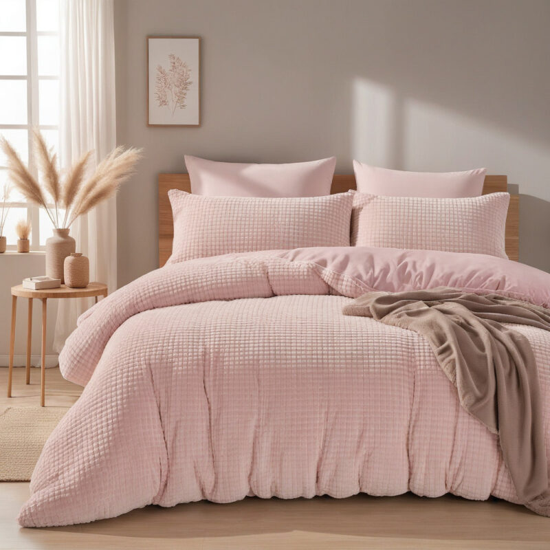 Sleeptime Check Teddy Roze 240 x 200/220 cm - Afbeelding 102