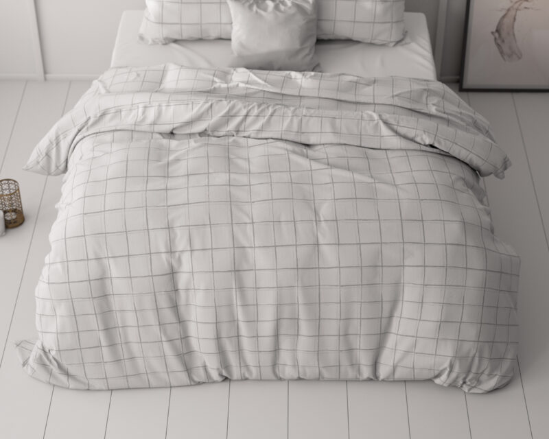Sleeptime Check it Grijs 140 x 220 cm - Afbeelding 25
