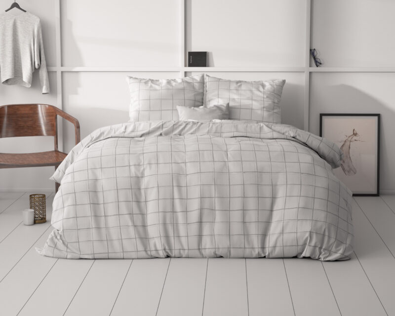 Sleeptime Check it Grijs 240 x 220 cm - Afbeelding 27