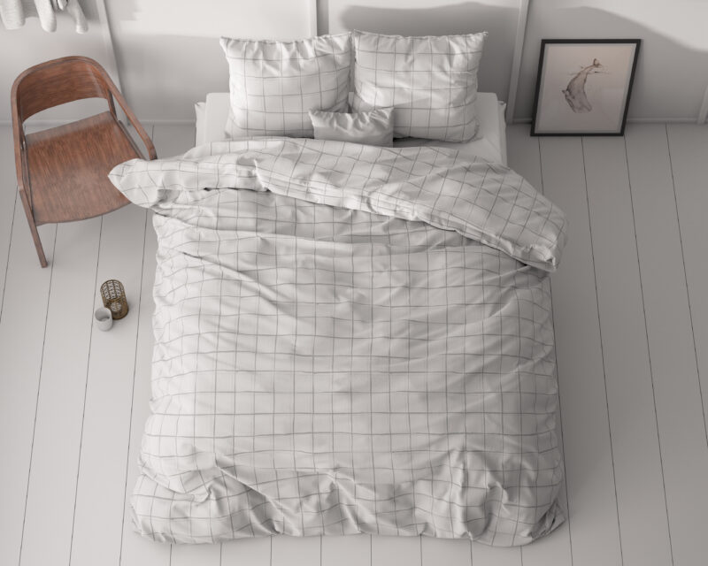 Sleeptime Check it Grijs 240 x 220 cm - Afbeelding 16
