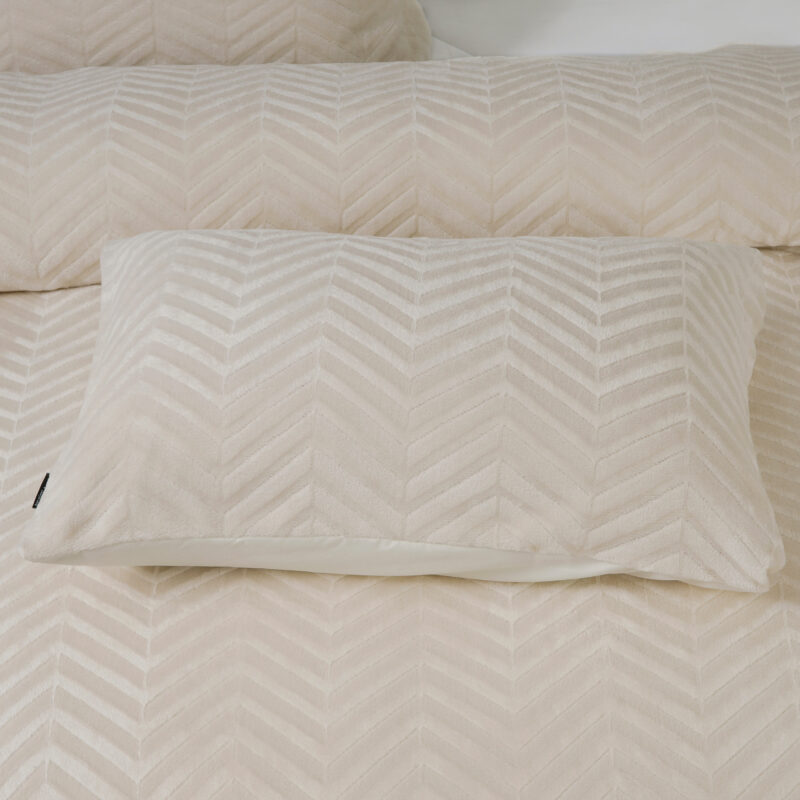Sleeptime Chevron Teddy Créme 140 x 200/220 cm - Afbeelding 37