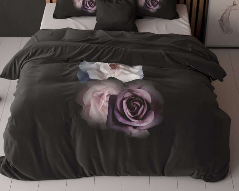 Sleeptime Deep Flowers Zwart 200 x 200/220 cm - Afbeelding 45