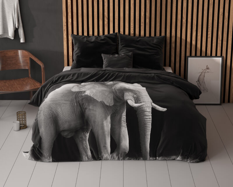 Sleeptime Elephant Zwart 200 x 200/220 cm - Afbeelding 22