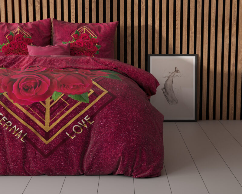 Sleeptime Eternal love Rood 200 x 200/220 cm - Afbeelding 3