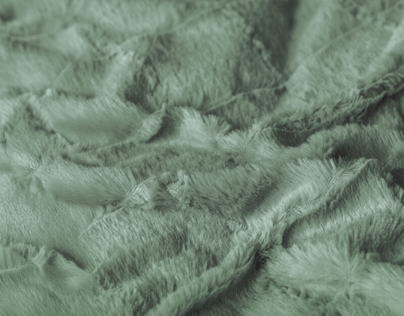 Sleeptime Faux Fur Check Donker Groen 200x200/220 cm - Afbeelding 35