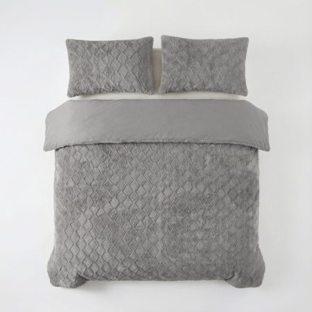 Sleeptime Faux Fur Syon Grijs 200 x 200/220 cm