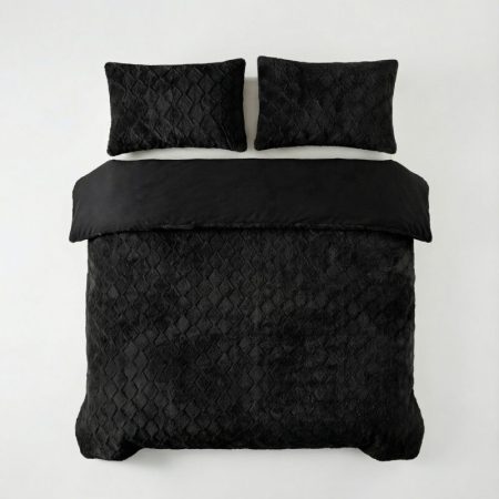 Sleeptime Faux Fur Syon Zwart 200 x 200/220 cm