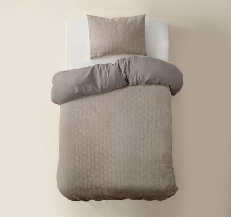 Sleeptime Flanel Art Taupe 140 x 220 cm