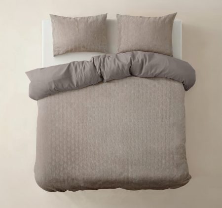 Sleeptime Flanel Art Taupe 240 x 220 cm