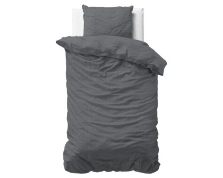 Sleeptime Flanel Jason Antraciet 140 x 200/220 cm