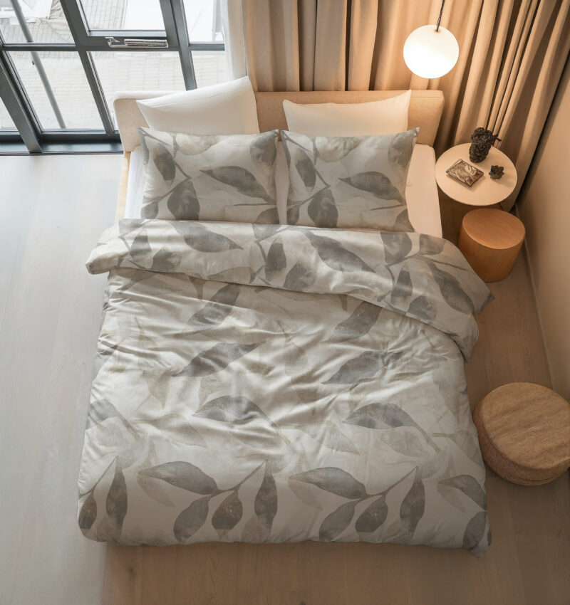 Sleeptime Foilage Zilvergrijs 200 x 200/220 cm - Afbeelding 3