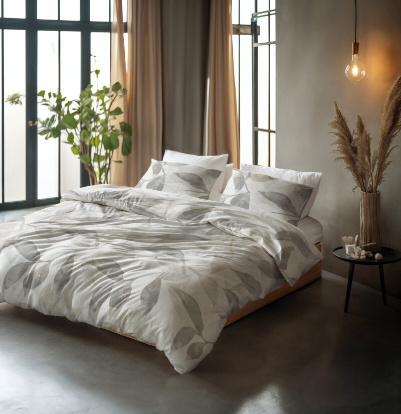 Sleeptime Foilage Zilvergrijs 200 x 200/220 cm