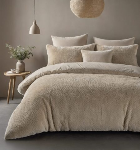 Sleeptime Fur Teddy Taupe 140 x 200/220 cm