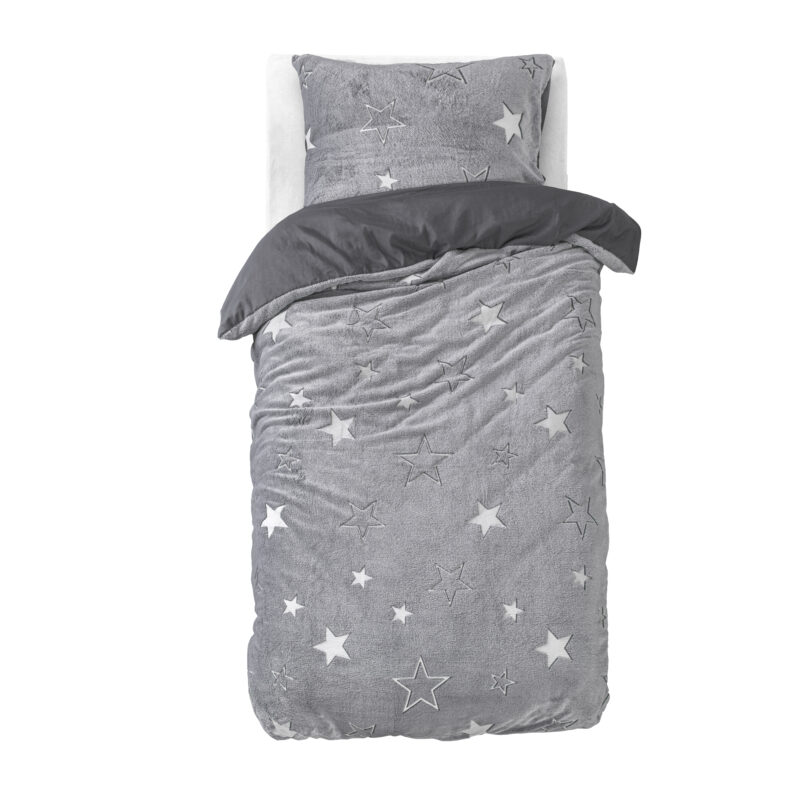 Sleeptime Glow in the dark Stars Grijs 140 x 220 cm