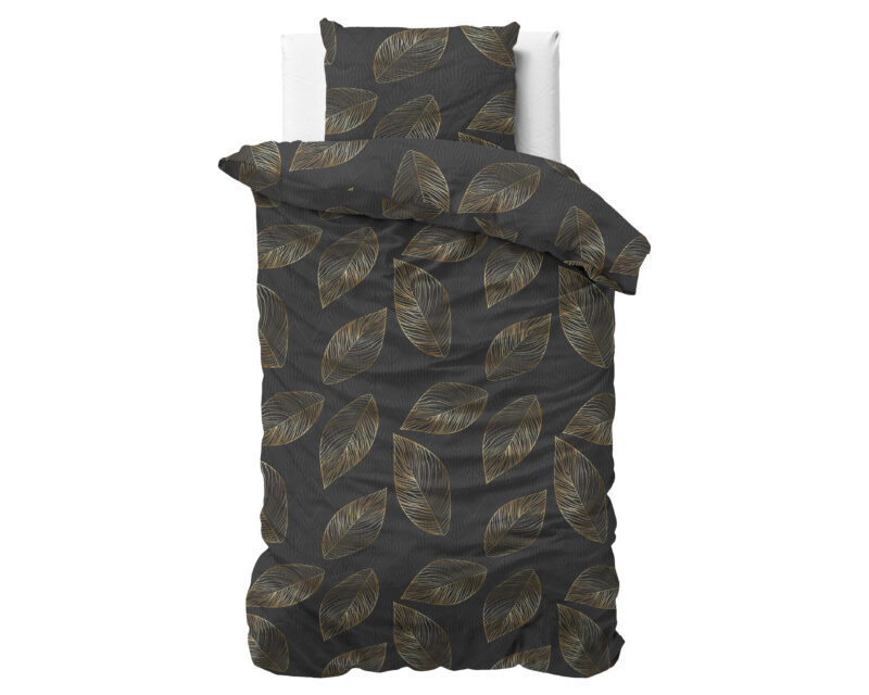 Sleeptime Golden leaf Antraciet 140 x 220 cm - Afbeelding 5