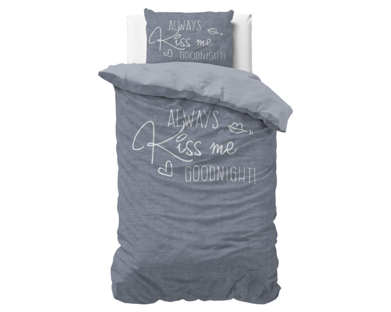 Sleeptime Kiss Me Blauw 140 x 200/220 cm - Afbeelding 21