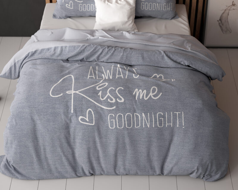 Sleeptime Kiss Me Blauw 240 x 200/220 cm - Afbeelding 20