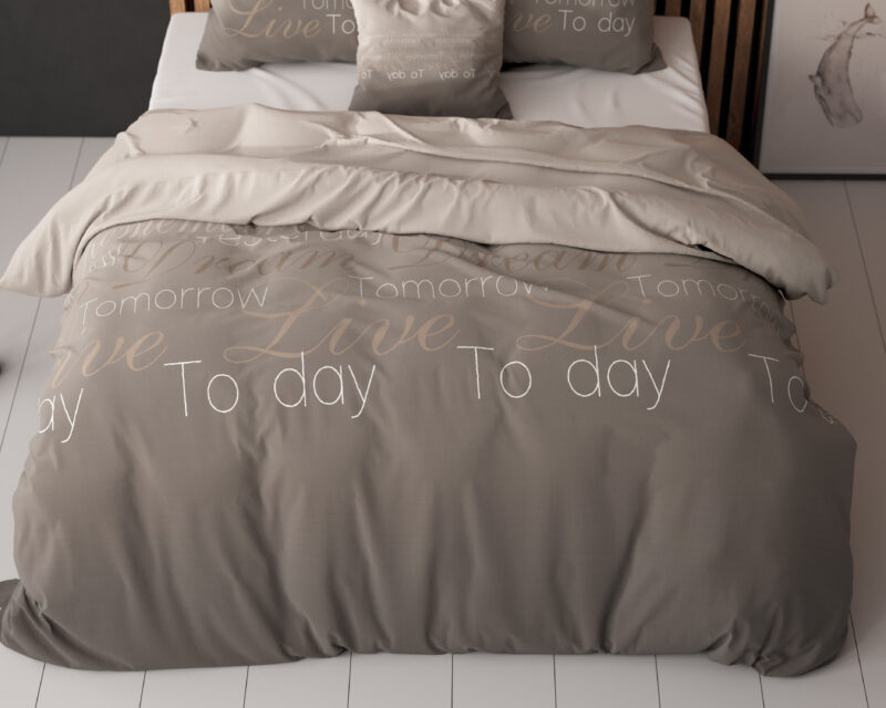 Sleeptime Live Today Taupe 200 x 220 cm - Afbeelding 49