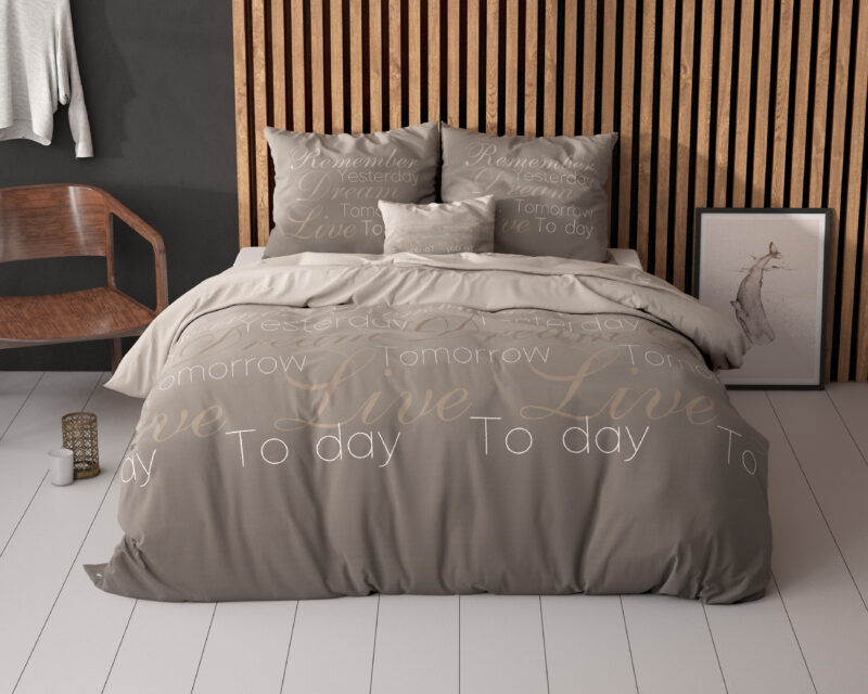 Sleeptime Live Today Taupe 200 x 220 cm - Afbeelding 11