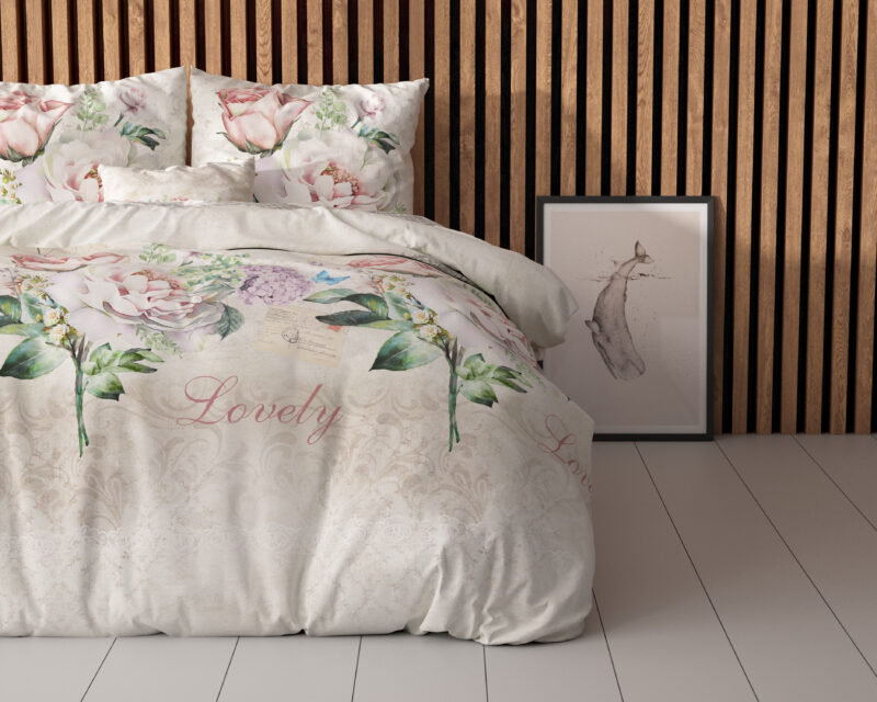 Sleeptime Lovely Flower Beige 140 x 200/220 cm - Afbeelding 88