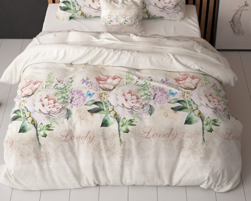 Sleeptime Lovely Flower Beige 140 x 200/220 cm - Afbeelding 64