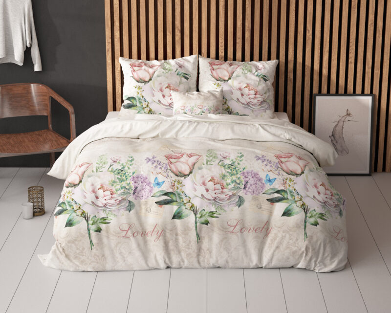 Sleeptime Lovely Flower Beige 200 x 200/220 cm - Afbeelding 17