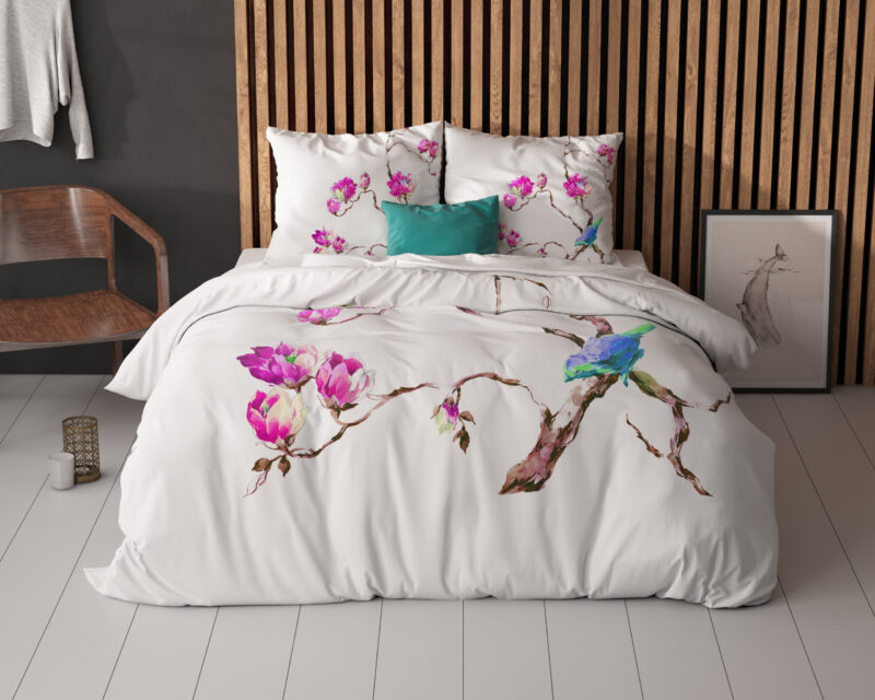 Sleeptime Magnolias Wit 240 x 200/220 cm - Afbeelding 2