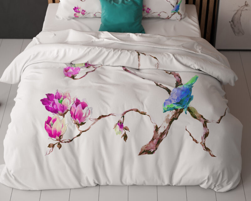 Sleeptime Magnolias Wit 240 x 200/220 cm - Afbeelding 5
