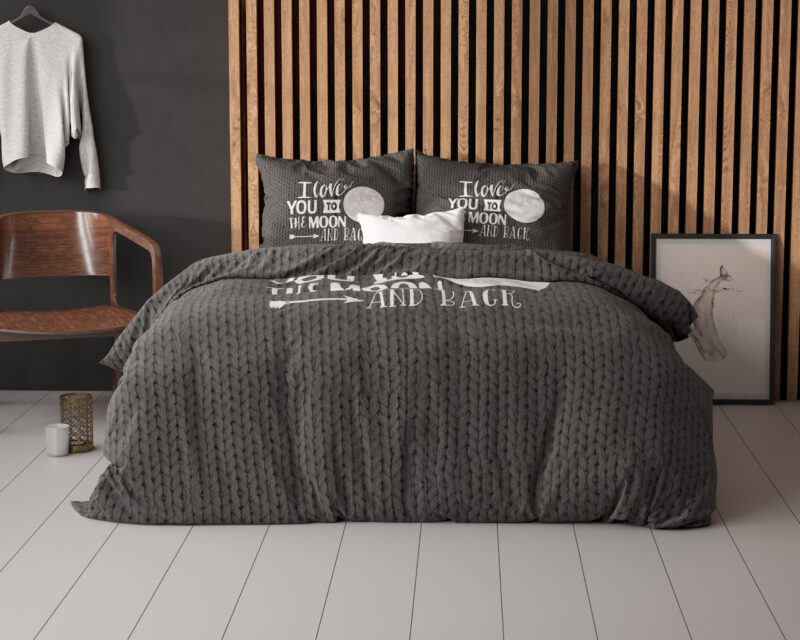 Sleeptime Moon And Back Antraciet 140 x 200/220 cm - Afbeelding 12