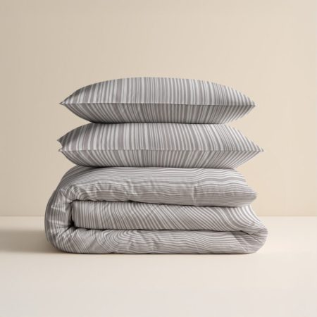 Sleeptime Pinstripe Taupe 200 x 220 cm