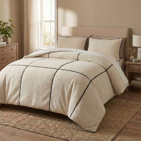 Sleeptime Teddy Trim Beige 240 x 200/220 cm