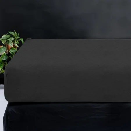 Sleeptime Teddy hoeslaken Antraciet 180 x 200 cm