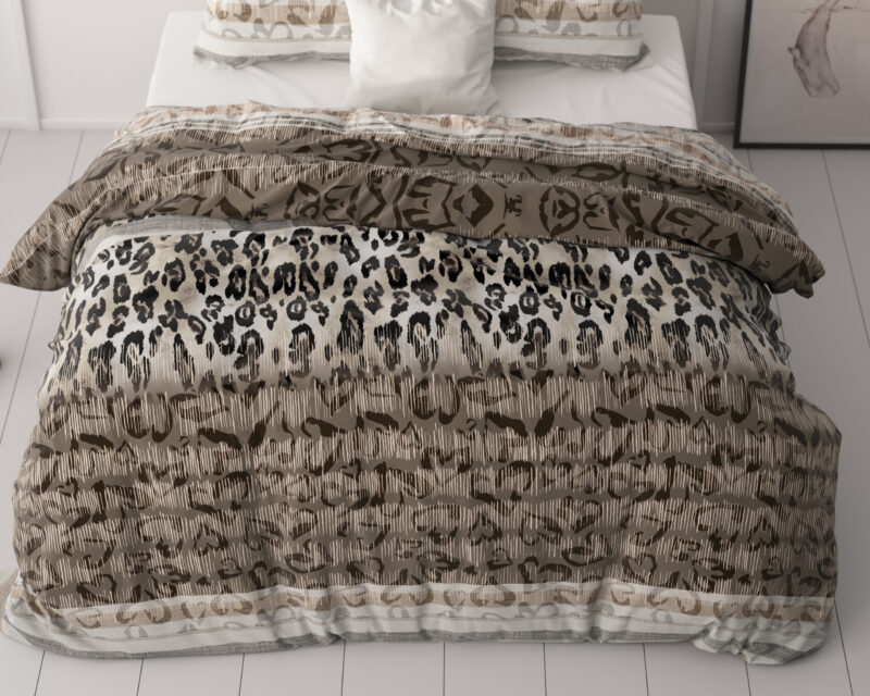 Sleeptime Tiger leopard Taupe 200 x 220 cm - Afbeelding 29