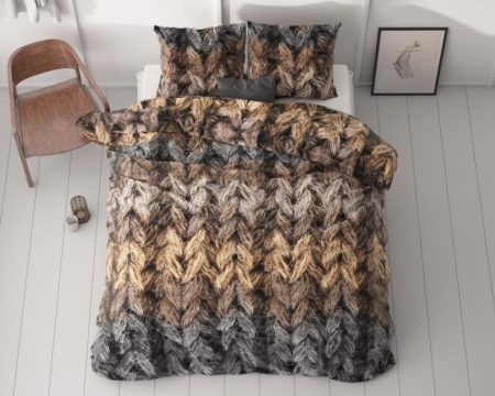 Sleeptime Trendy knits Bruin 240 x 200/220 cm