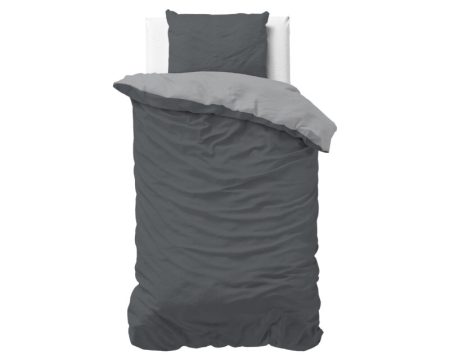 Sleeptime Twin Face Grijs/Antraciet 140 x 200/220 cm