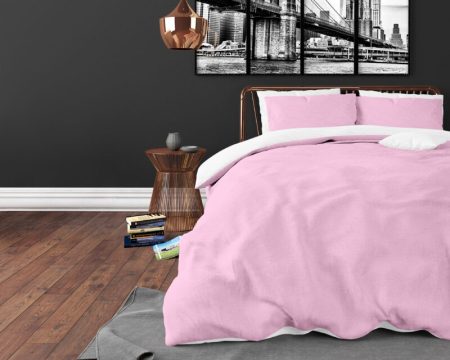 Sleeptime Twin Face Roze/Wit 140 x 200/220 cm