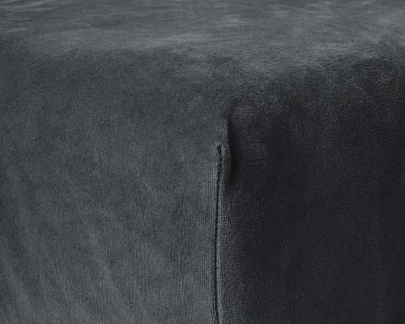 Sleeptime Velvet Hoeslaken Antraciet 160 x 200 cm - Afbeelding 5