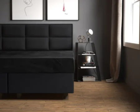 Sleeptime Velvet Hoeslaken Zwart 140 x 200 cm