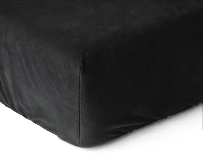 Sleeptime Velvet Hoeslaken Zwart 140 x 200 cm - Afbeelding 4