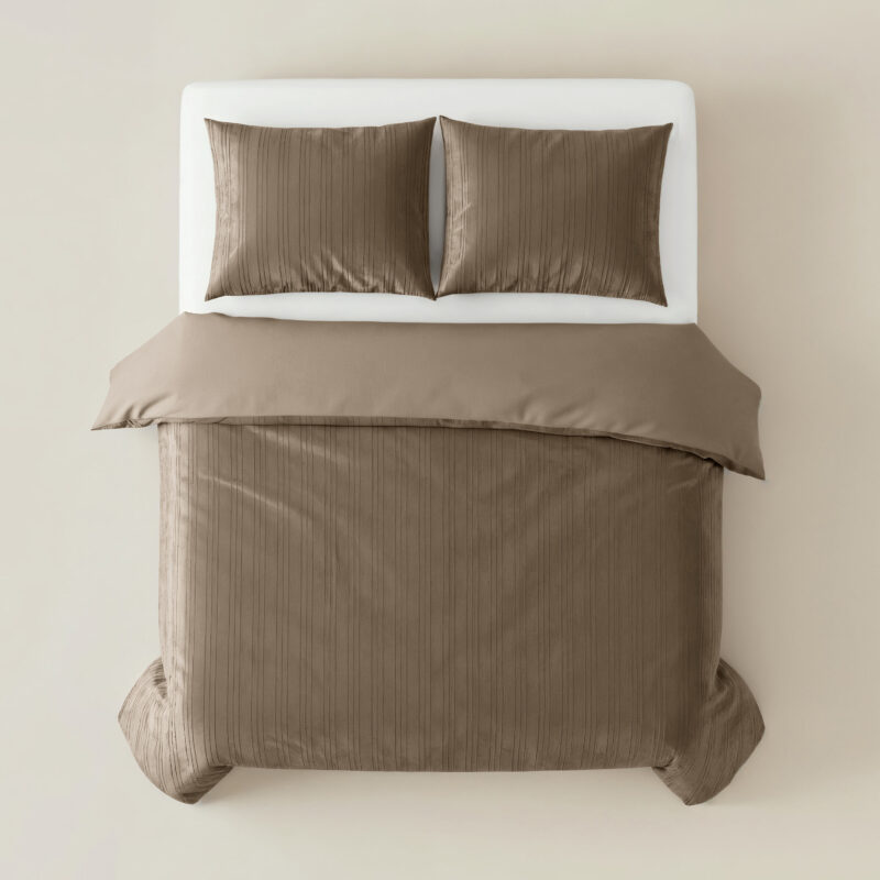 Sleeptime Velvet Lining Taupe 200 x 200/220 cm - Afbeelding 6
