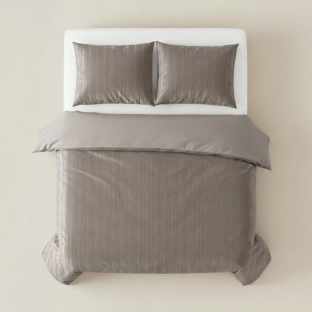 Sleeptime Velvet Lining Taupe/Grijs 240 x 200/220 cm