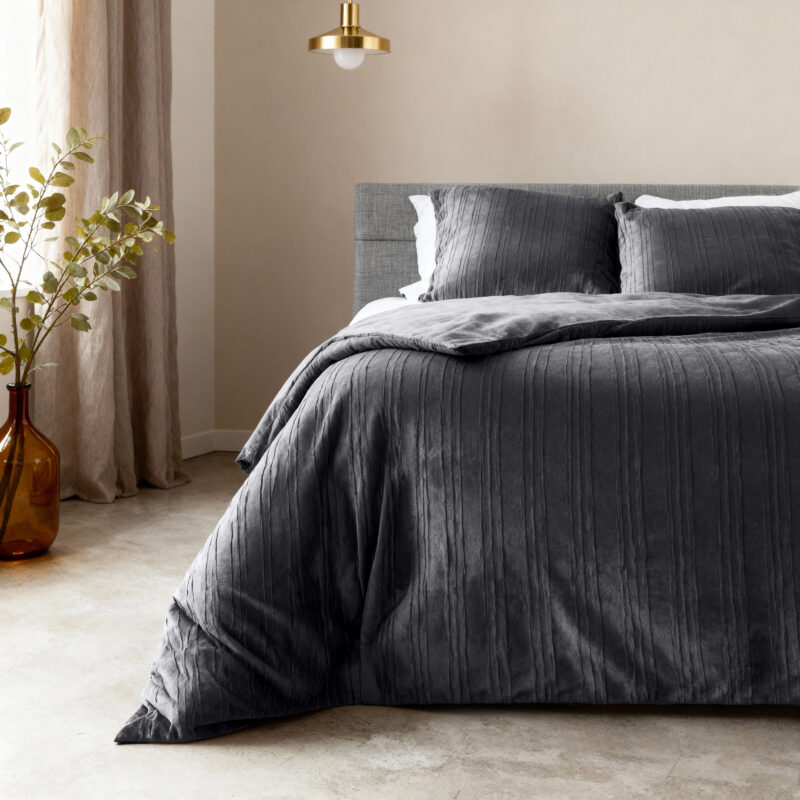 Sleeptime Velvet Lining Zwart 200 x 200/220 cm - Afbeelding 8