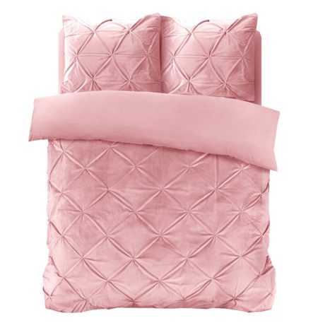 Sleeptime Velvet Pintuck Roze 240 x 200/220 cm