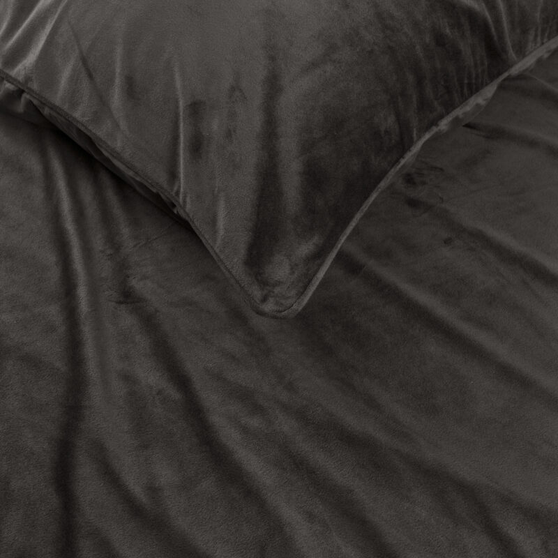 Sleeptime Velvet Piping Deep Taupe 140 x 220 cm - Afbeelding 33